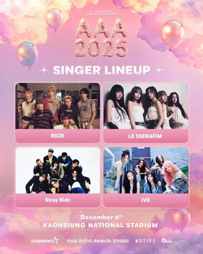 Dàn sao AAA 2025 Stray Kids, MONSTA X, Sato Takeru