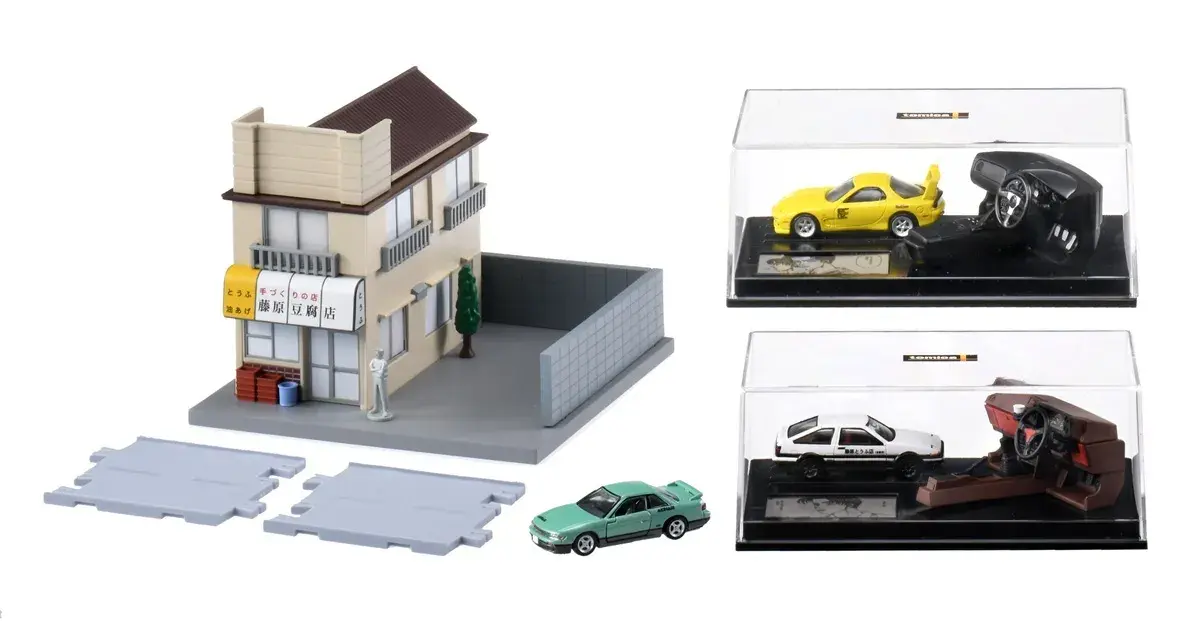 Tomica x Initial D ra mắt bộ đồ chơi STEERING VIEW và Cửa hàng đậu phụ